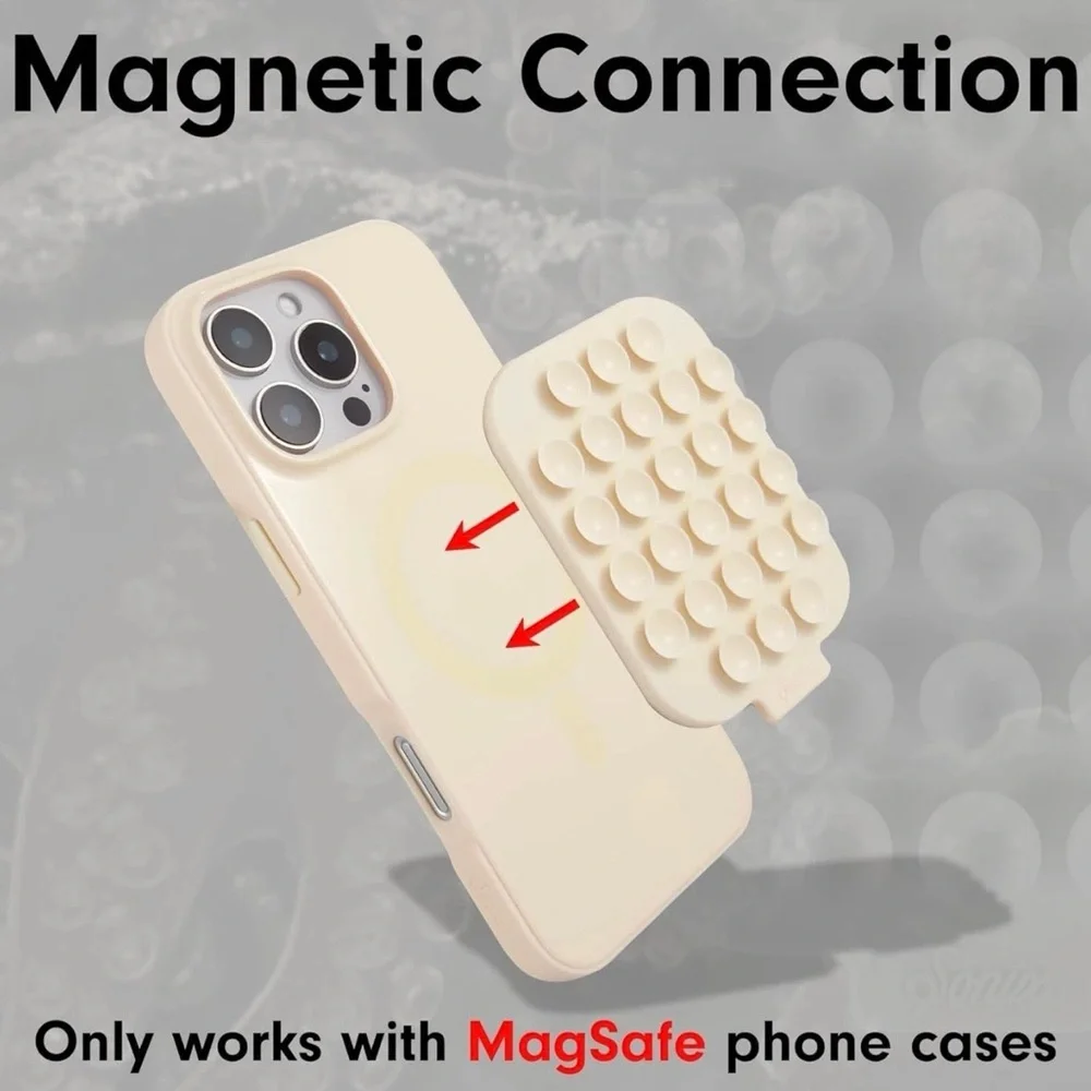 Sonix Case for iPhone 16 Plus Magnetic Suction Mount Cream New In Box Free Ship!
